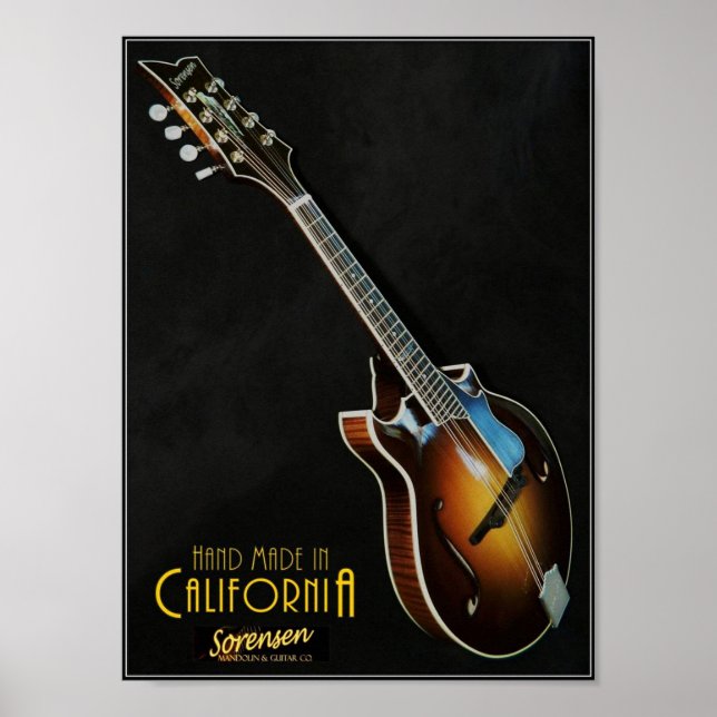 Classic Sorensen Sprite Two-Point mandolin poster (Front)