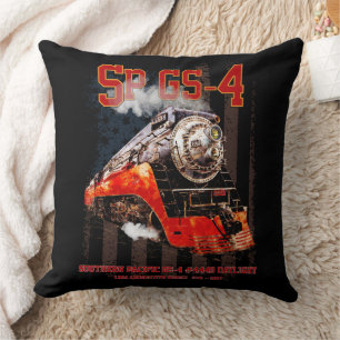 Classic Southern Pacific GS-4 Steam Locomotive Cushion