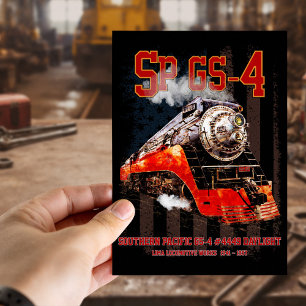 Classic Southern Pacific GS-4 Steam Locomotive Postcard