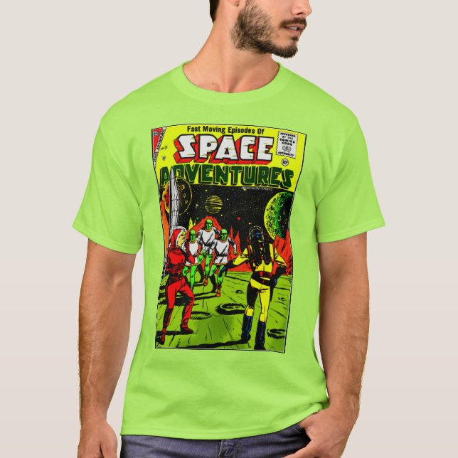 Classic Space Adventures T-Shirt (Front)