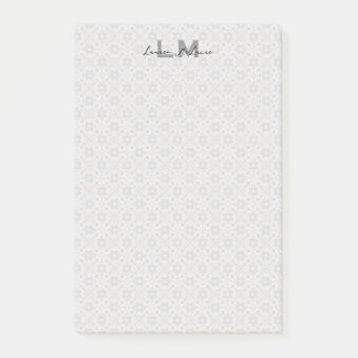 Classic Spanish Tile Monogram Stationery Post-it Notes