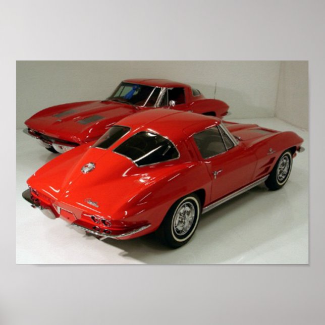 Classic Split Window Cars Poster (Front)