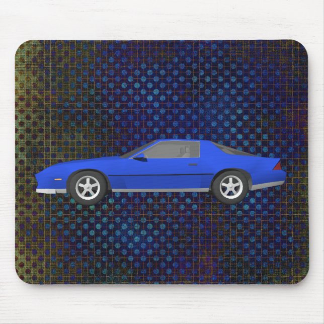 Classic Sports Car: 3D Model: Custom Mousepad (Front)