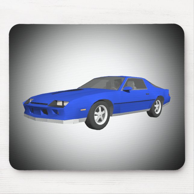 Classic Sports Car: 3D Model: Custom Mousepad (Front)