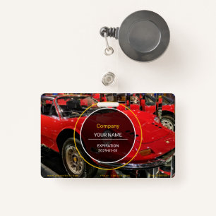 Classic Sports Car Badge ID Badge