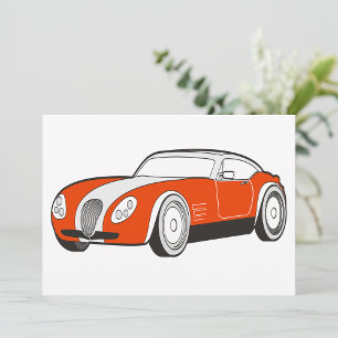 Classic Sports Car Invitations