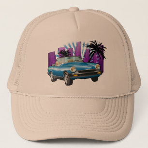 Classic sports car trucker hat