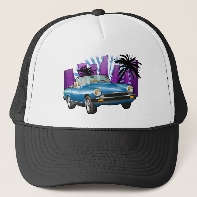 Classic sports car trucker hat (Front)
