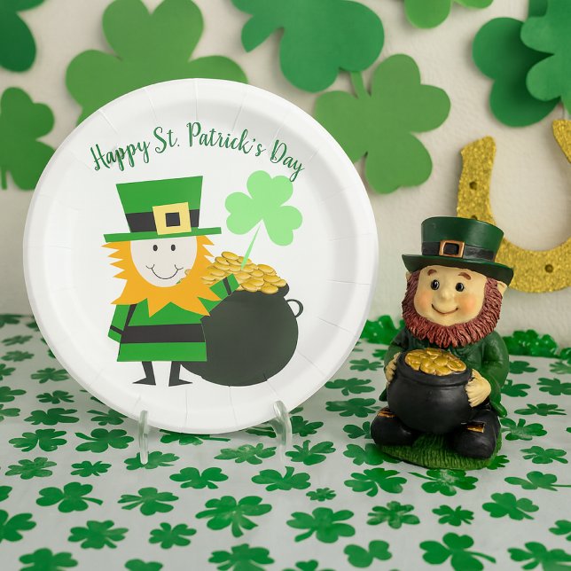 Classic St. Patrick's Day Party Paper Plate (Creator Uploaded)