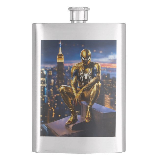 Classic Stainless Steel Flask – Timeless & Portabl (Front)