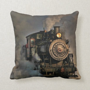 Classic Steam Train Engine Cushion