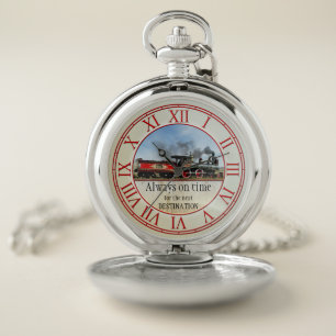 Classic Steam Train Pocket Watch
