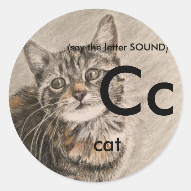 Classic stickers 1.5-3" Phonics, sounds of letters (Front)