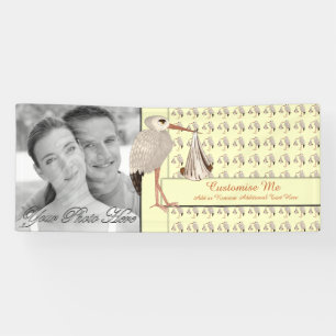 Classic Stork (Baby on the Way) Neutral 2 Banner