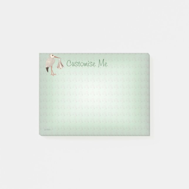 Classic Stork (Neutral) 1 Post-it Notes (Front)