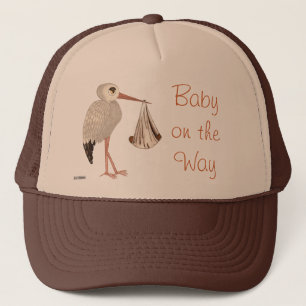 Classic Stork (Neutral) 2 (Baby Shower) Trucker Hat