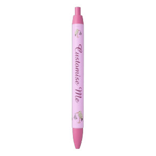 Classic Stork (Pink) 2 Black Ink Pen