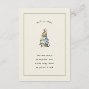 Classic Storybook Rabbit Gingham Vintage Baby Enclosure Card