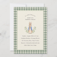 Classic Storybook Rabbit Sage Vintage Baby Shower