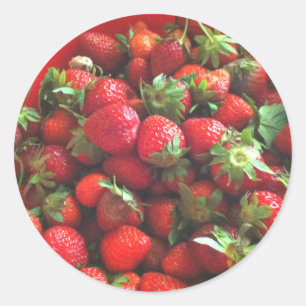 Classic Strawberries Classic Round Sticker