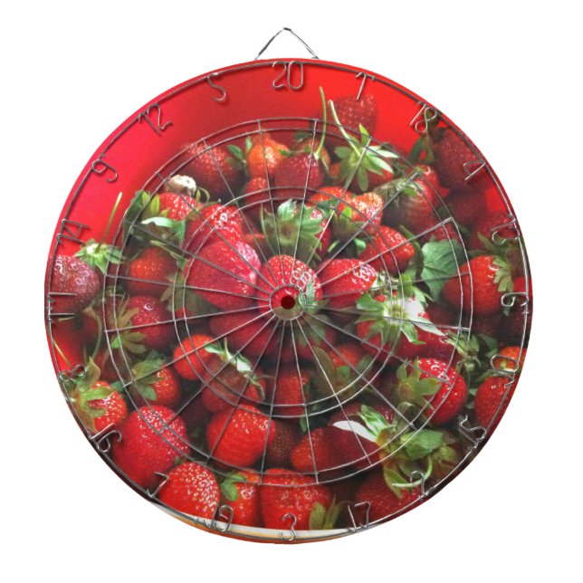 Classic Strawberries Dartboard (Front)