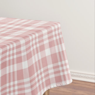 Classic Stripe Blush Pink and White    Tablecloth