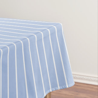 Classic Stripes Blue and White    Tablecloth