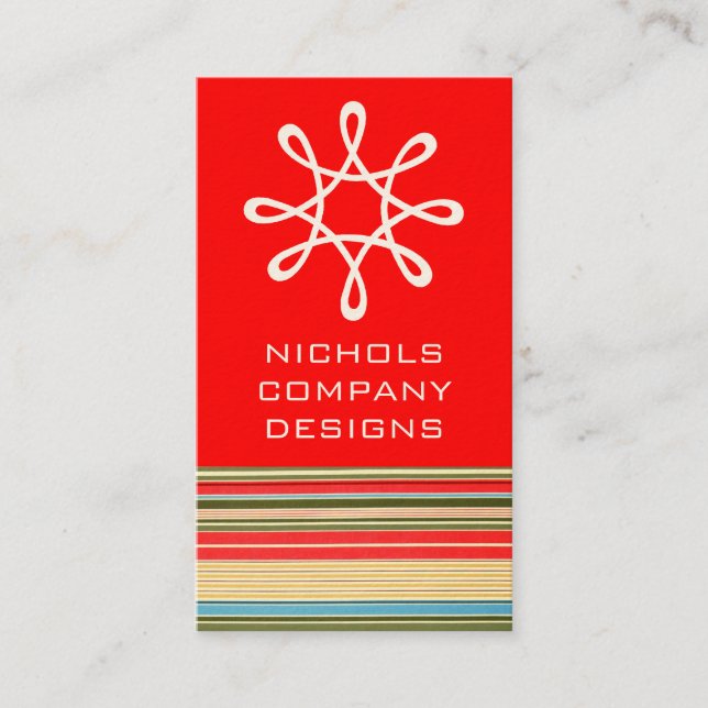 Classic Stripes Business Cards (Front)