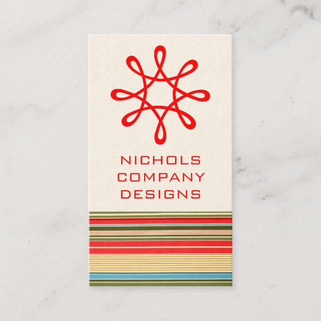 Classic Stripes Business Cards (Front)