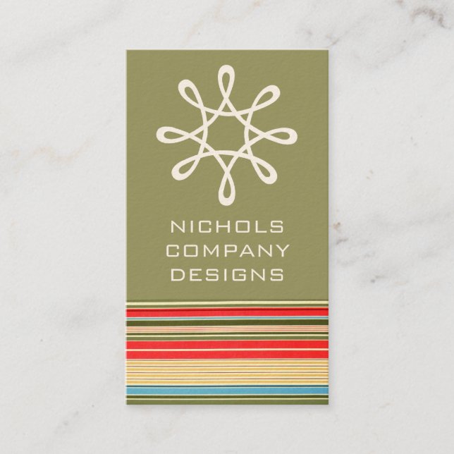 Classic Stripes Business Cards (Front)