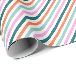 Classic Stripes Christmas Holiday Wrapping Paper