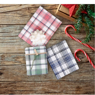 Classic Stripes Christmas Wrapping Sheet Set of 3