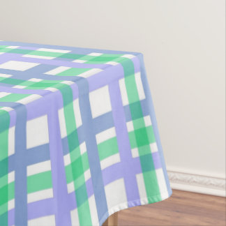 Classic Stripes Green Blue White   Tablecloth