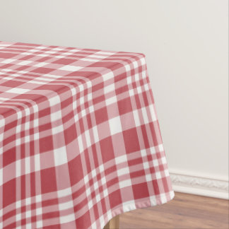 Classic Stripes Red and White  Tablecloth