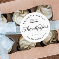 Classic Style Home Bakery Logo Thank You