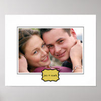 Classic Style Personalized Photo Mat - Horizontal-