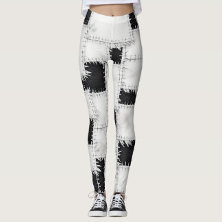 classic style rough stitching legging