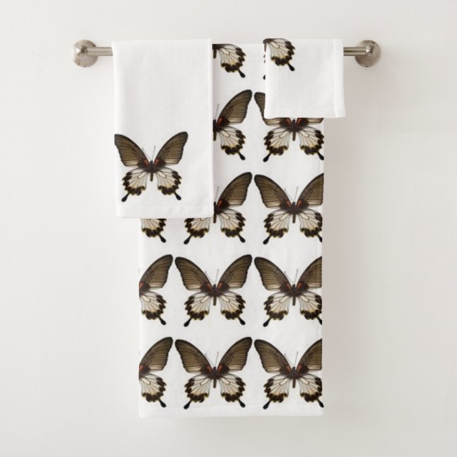 Classic Styles Butterflies Bath Towel Set (Insitu)