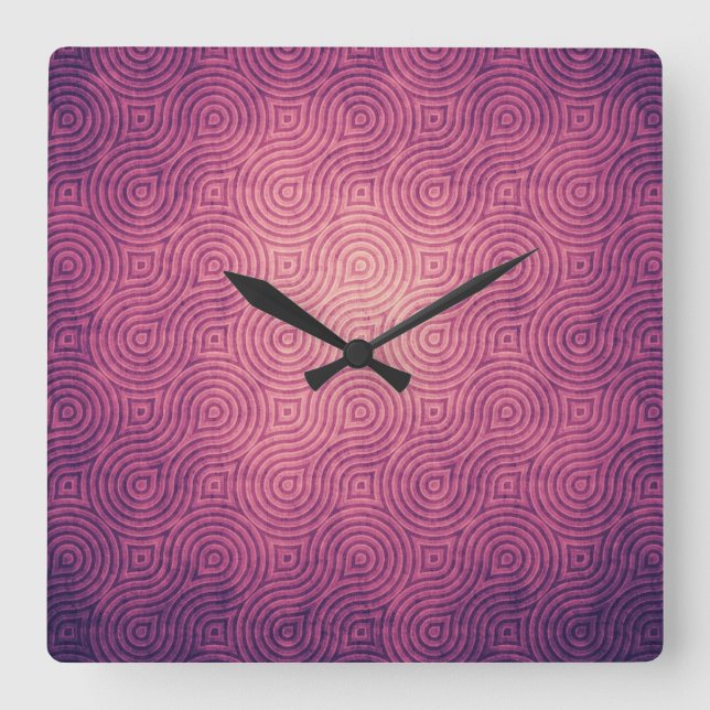 Classic Styles Colours  Square Wall Clock (Front)
