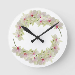 Classic Styles Florals Round Clock