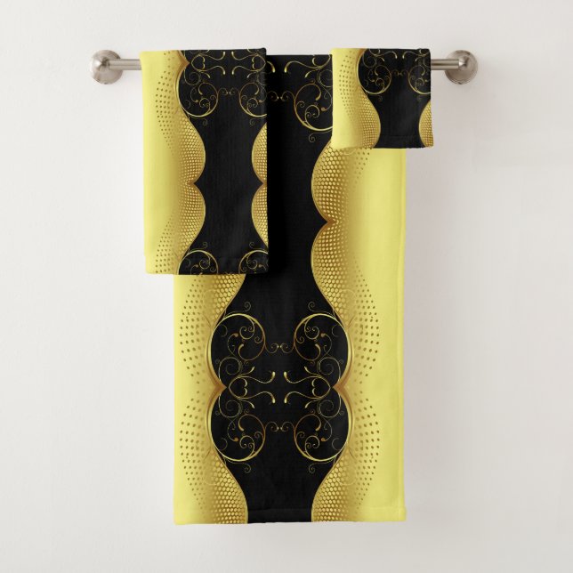 Classic Styles Scrollwork  Bath Towel Set (Insitu)