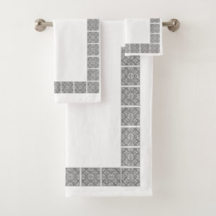 Classic Styles Scrollwork Bath Towel Set