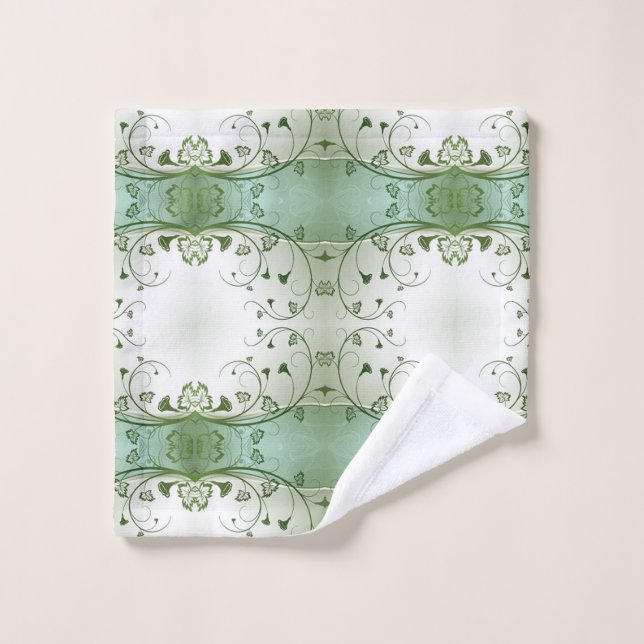 Classic Styles Scrollwork Bath Towel Set (Wash Cloth)