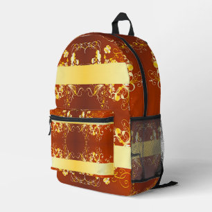 Classic Styles Scrollwork Printed Backpack