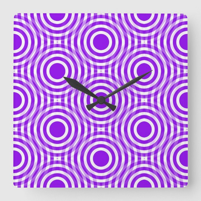 Classic Styles Scrollwork Square Wall Clock (Front)
