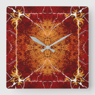Classic Styles Textures Square Wall Clock