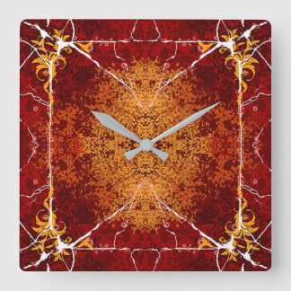Classic Styles Textures  Square Wall Clock
