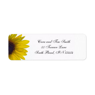 Classic Sunflower Return Address Labels