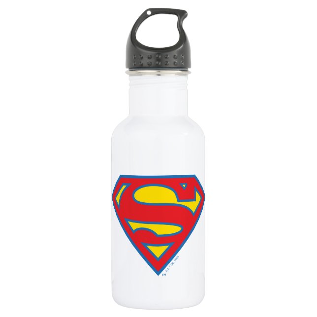 Classic Supergirl Logo with Blue Outline 532 Ml Water Bottle (Front)