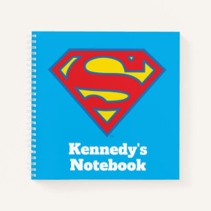 Classic Supergirl Logo with Blue Outline Notebook